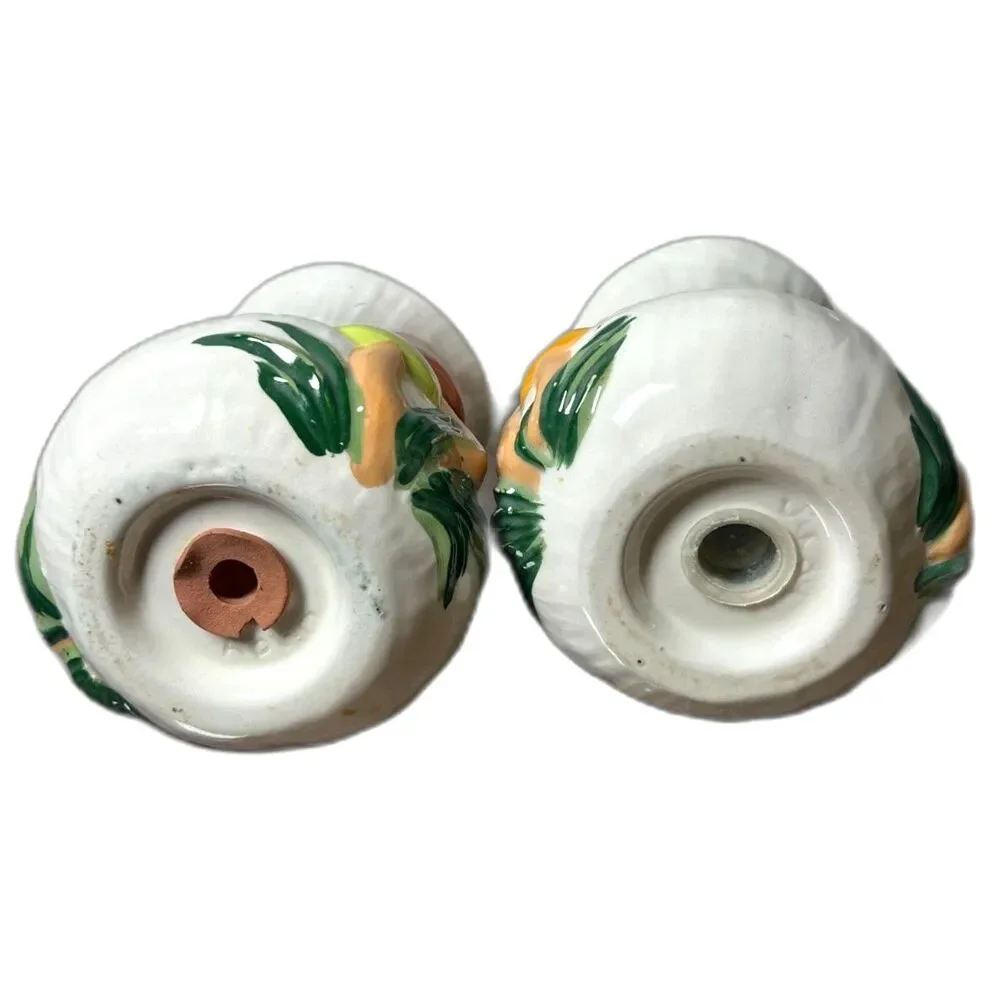 Vintage Arnels Mushroom Salt Pepper Shakers Studio Pottery 1970s Ceramic Stamped